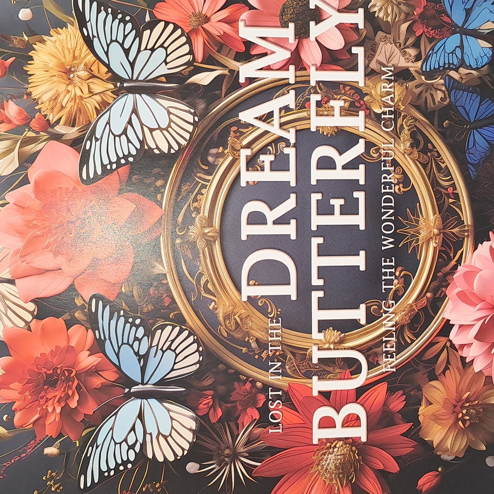 🆕DREAM BUTTERFLY in Flowers 🪻🦋🌺 Spiral Bound Coloring Book - Picture 4 of 12